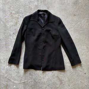 Black Tahari blazer with button closure and pockets